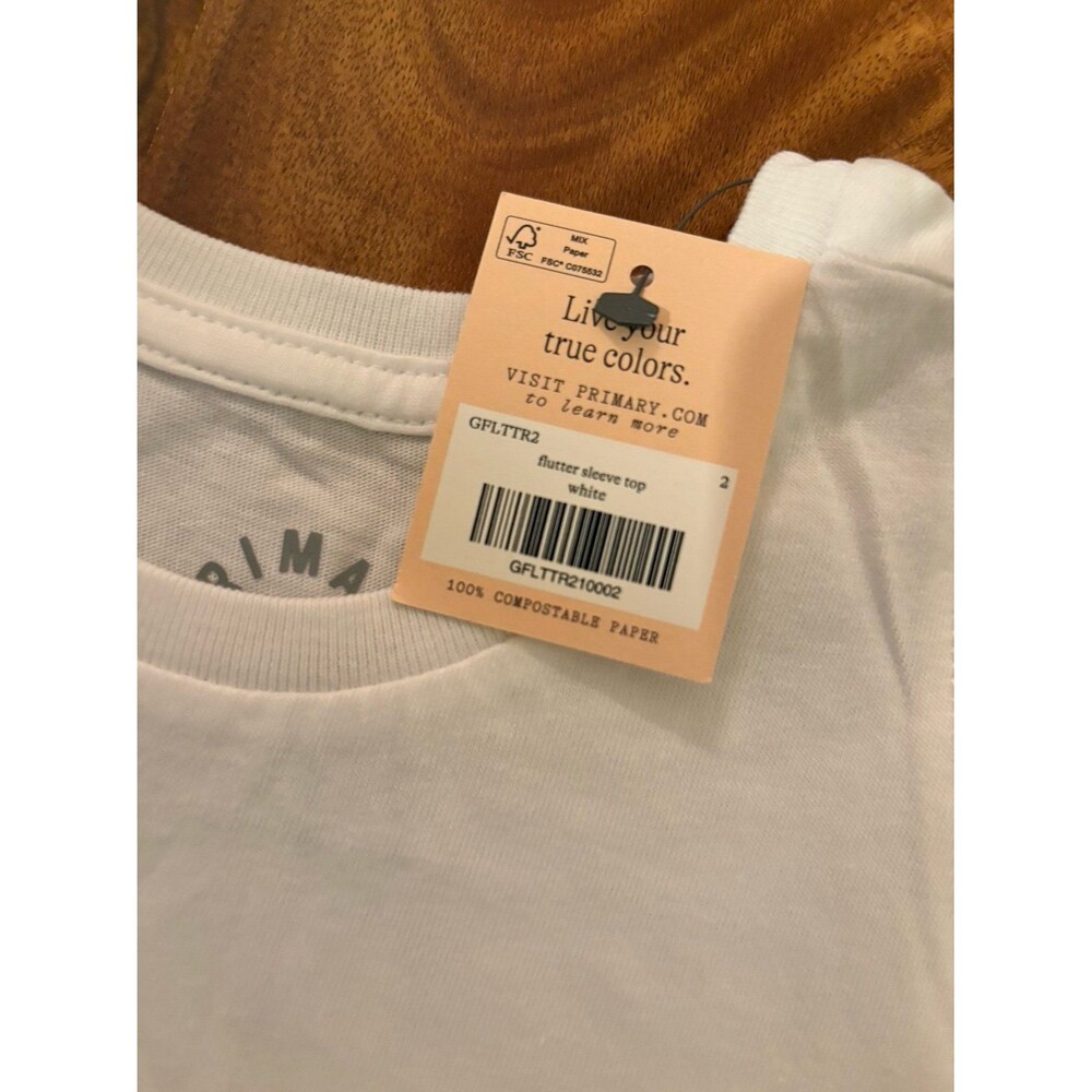 Primary Ruffle Sleeve Tops, Size 2T - Picture 7 of 8